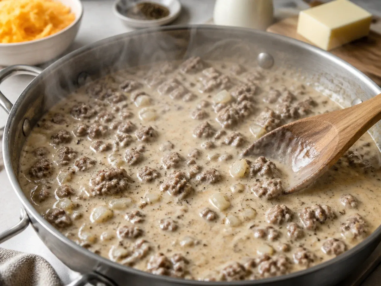 hamburger hashbrown casserole recipe step 3