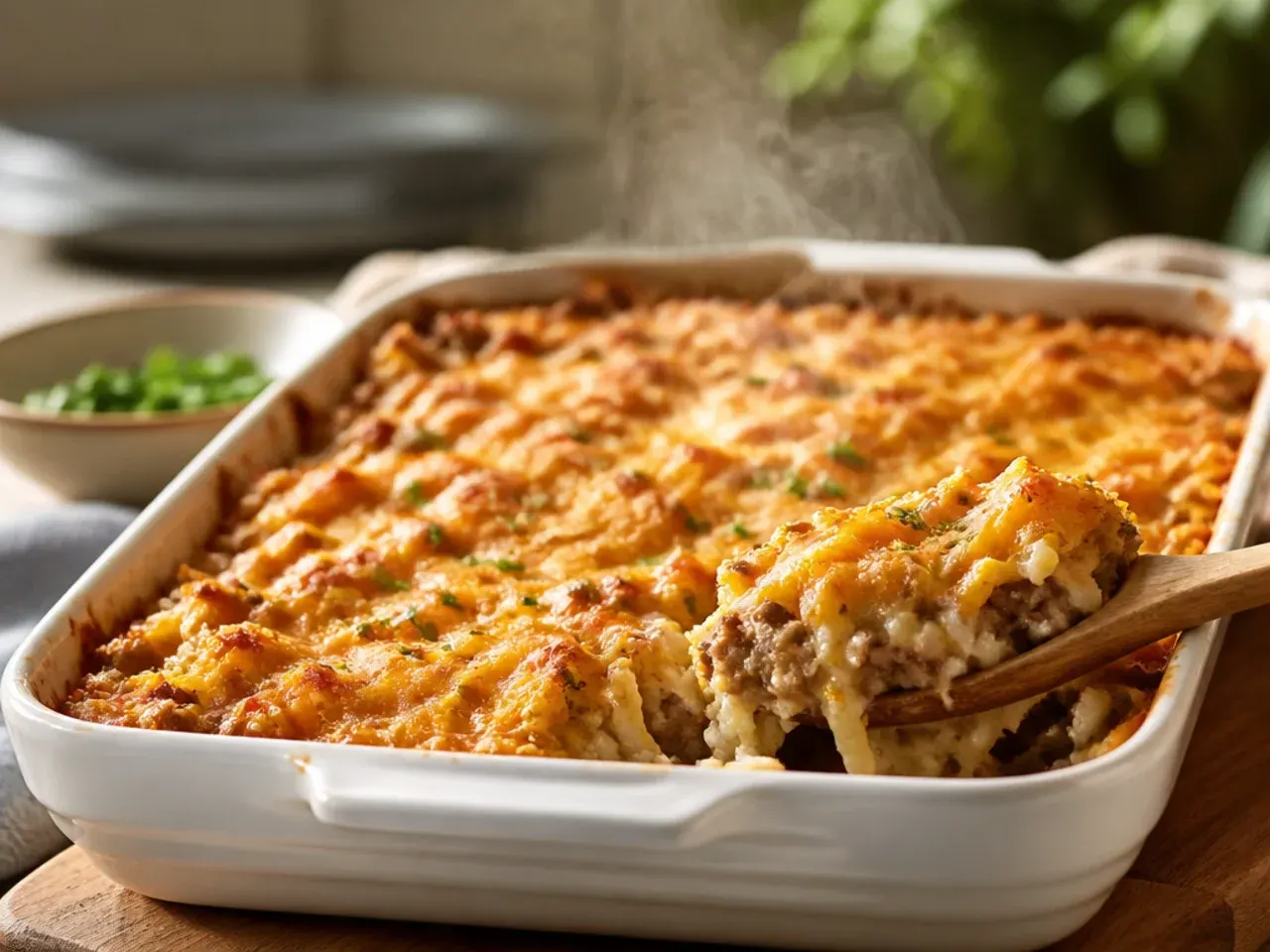 hamburger hashbrown casserole recipe step 7