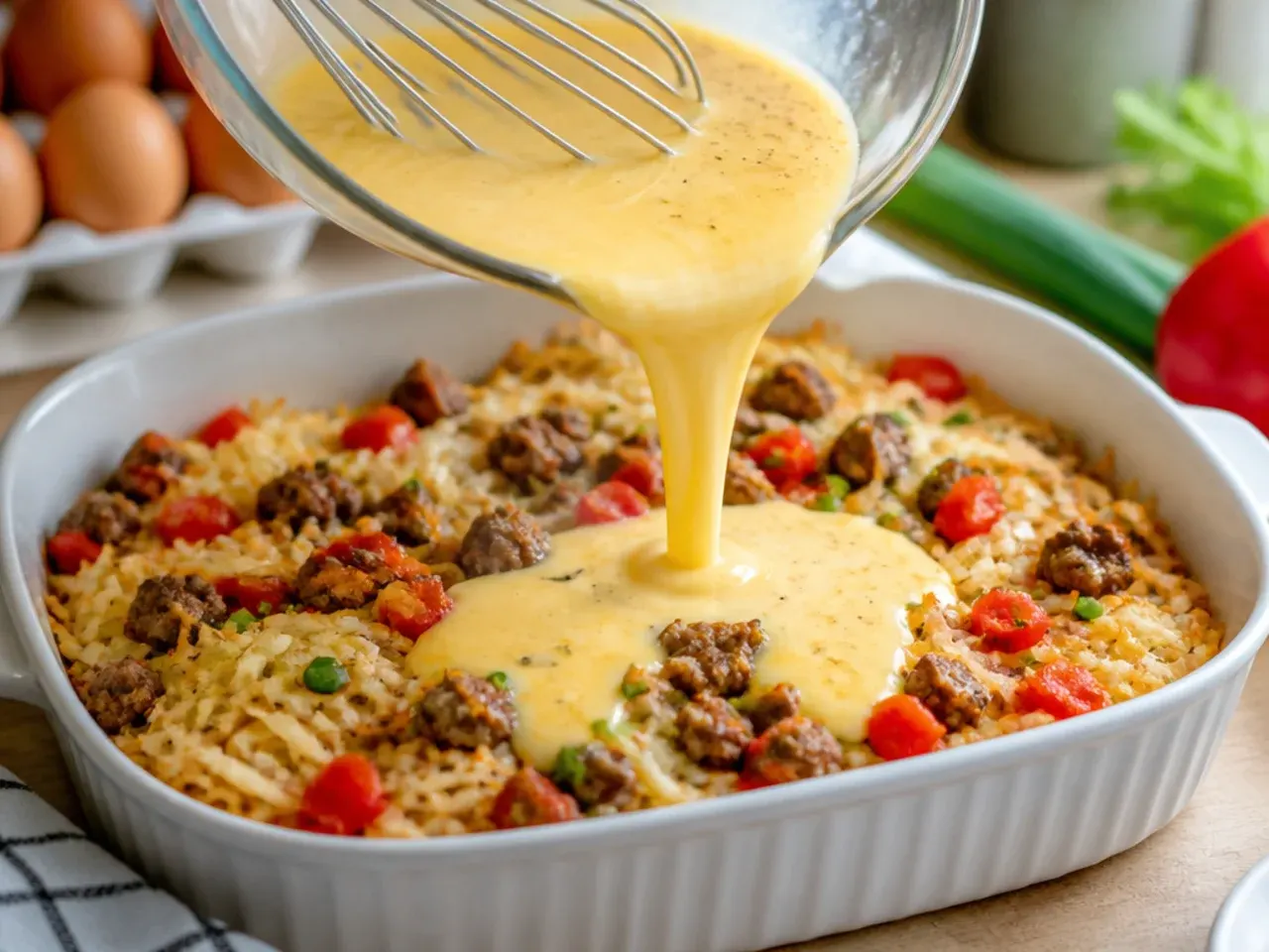 hashbrown breakfast casserole recipe step 5