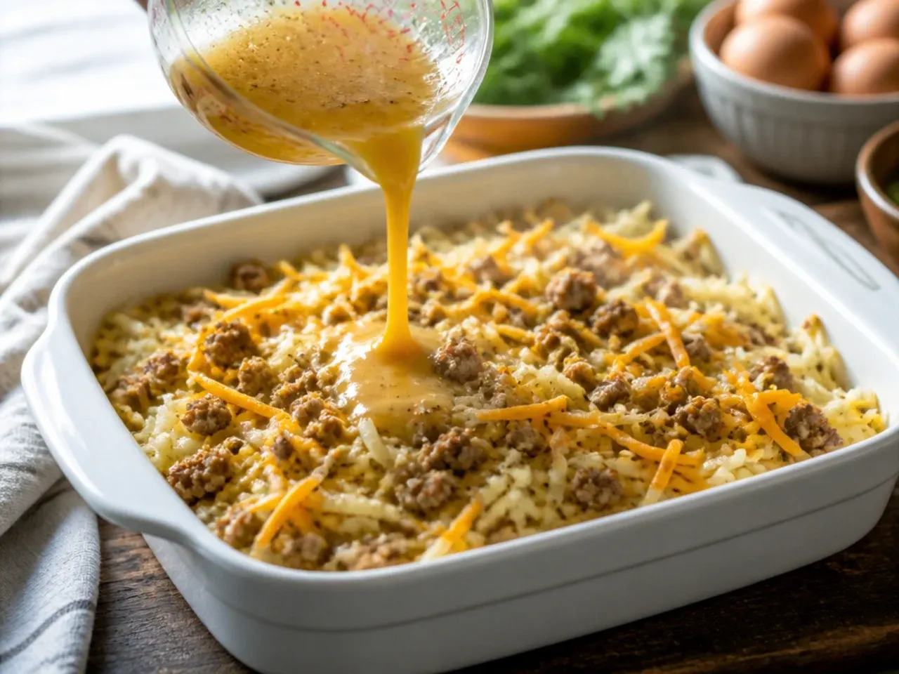 hashbrown breakfast casserole recipe step 6