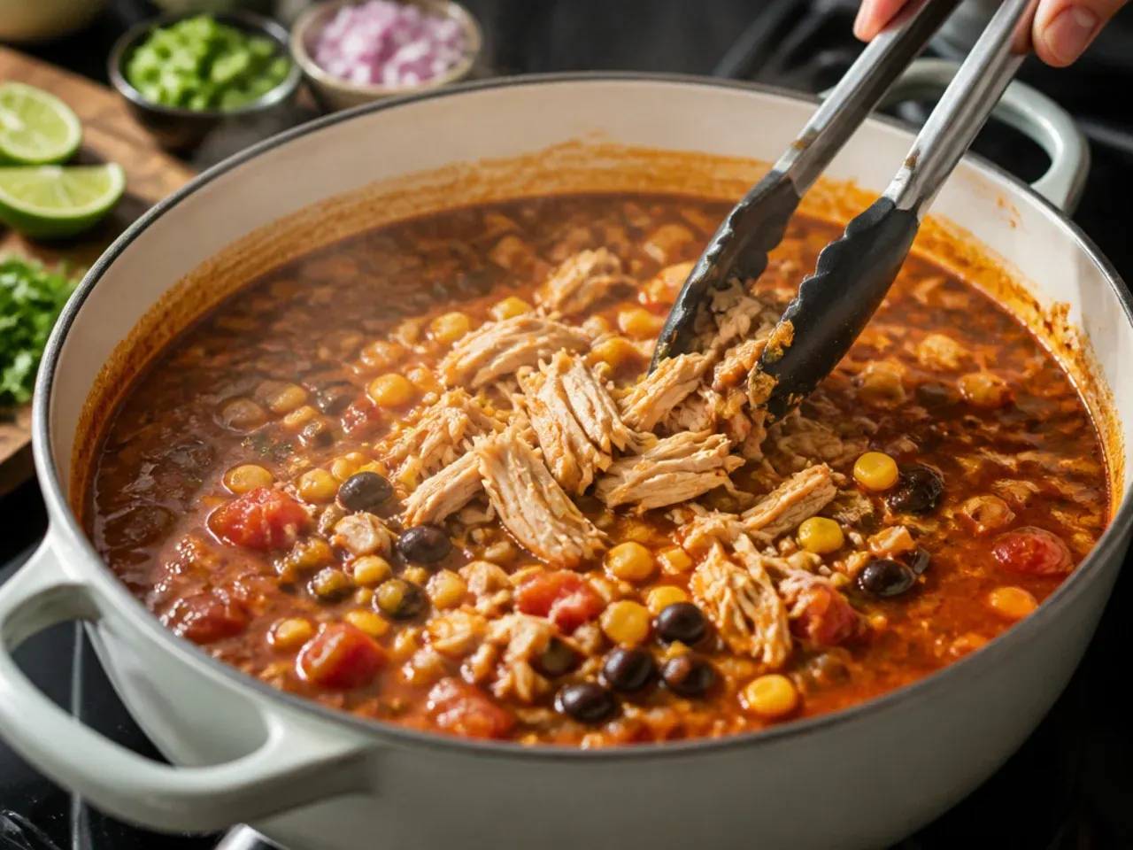 healthy chicken tortilla soup recipe step 5