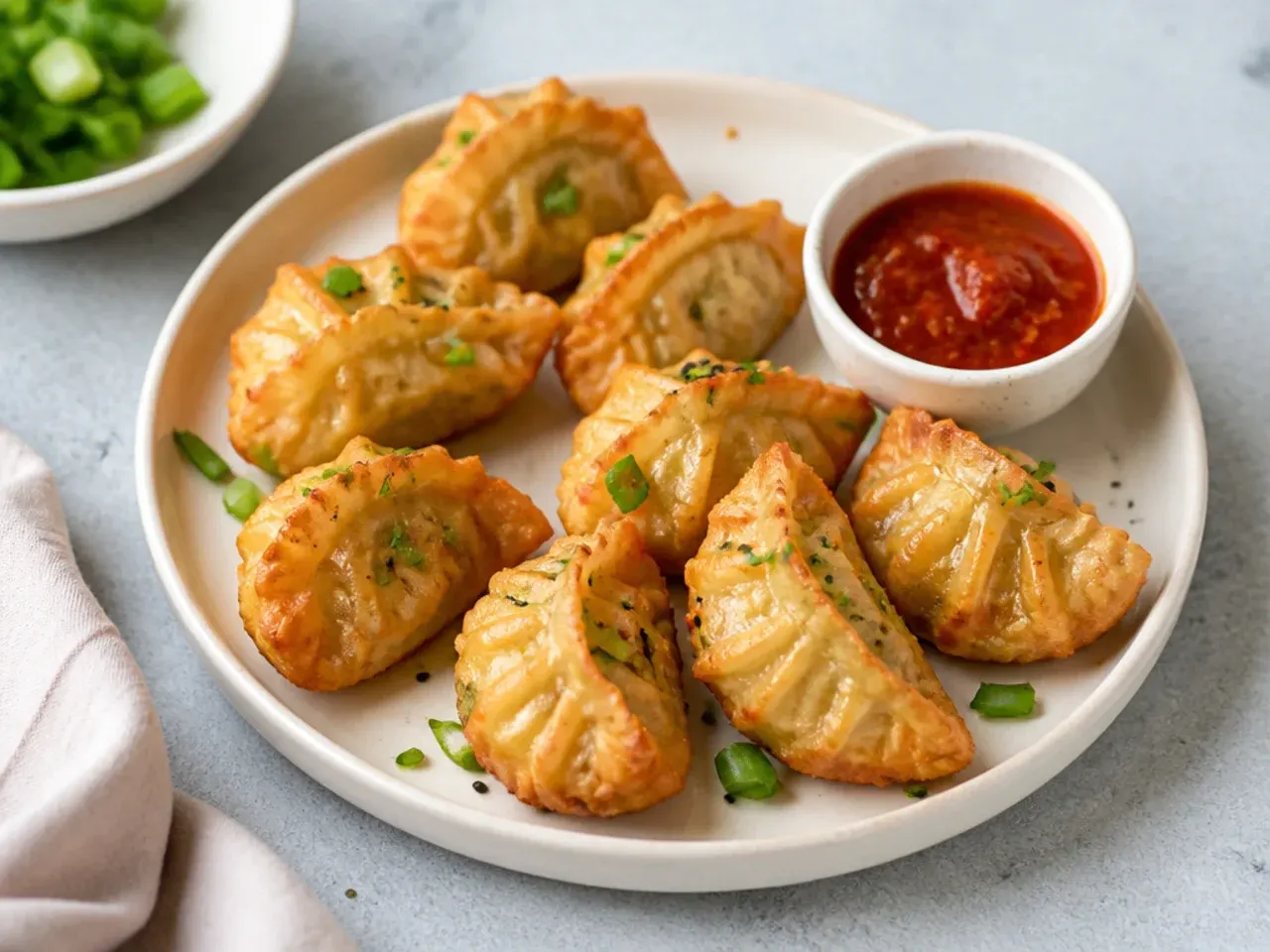 Creative air-fryer crisp healthy momos recipe golden and crunchy