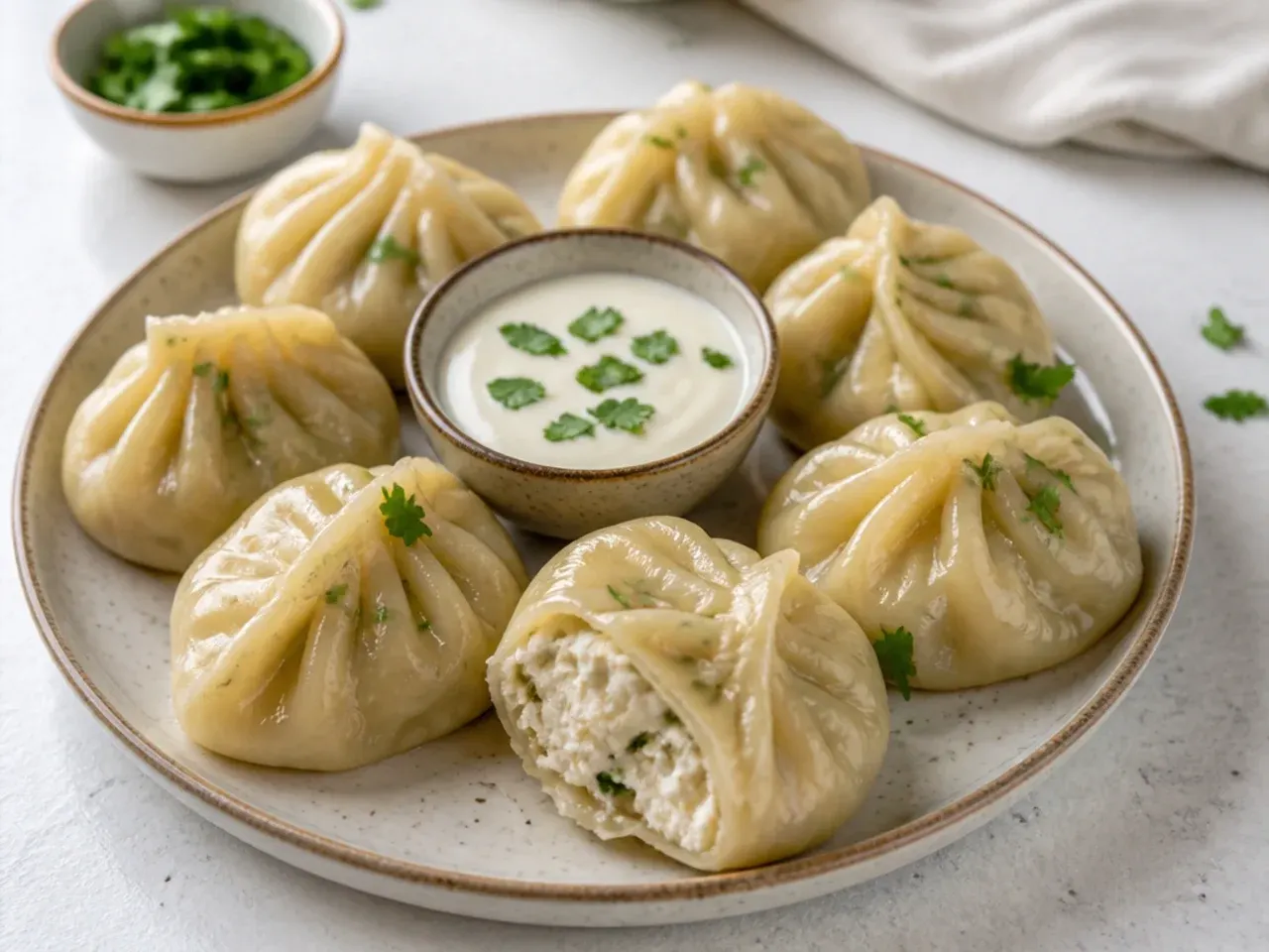 Classic paneer malai healthy momos recipe with creamy filling