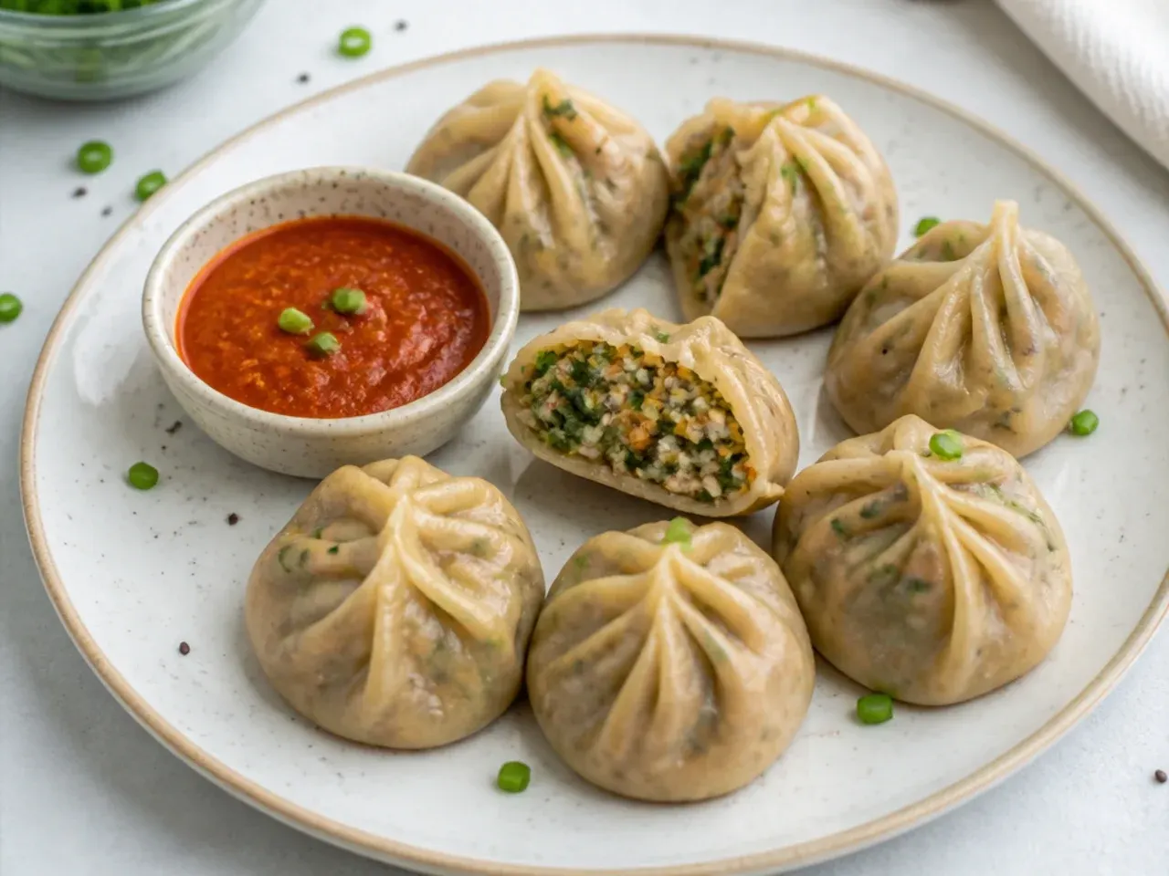 Modern multigrain power healthy momos recipe with lean protein filling
