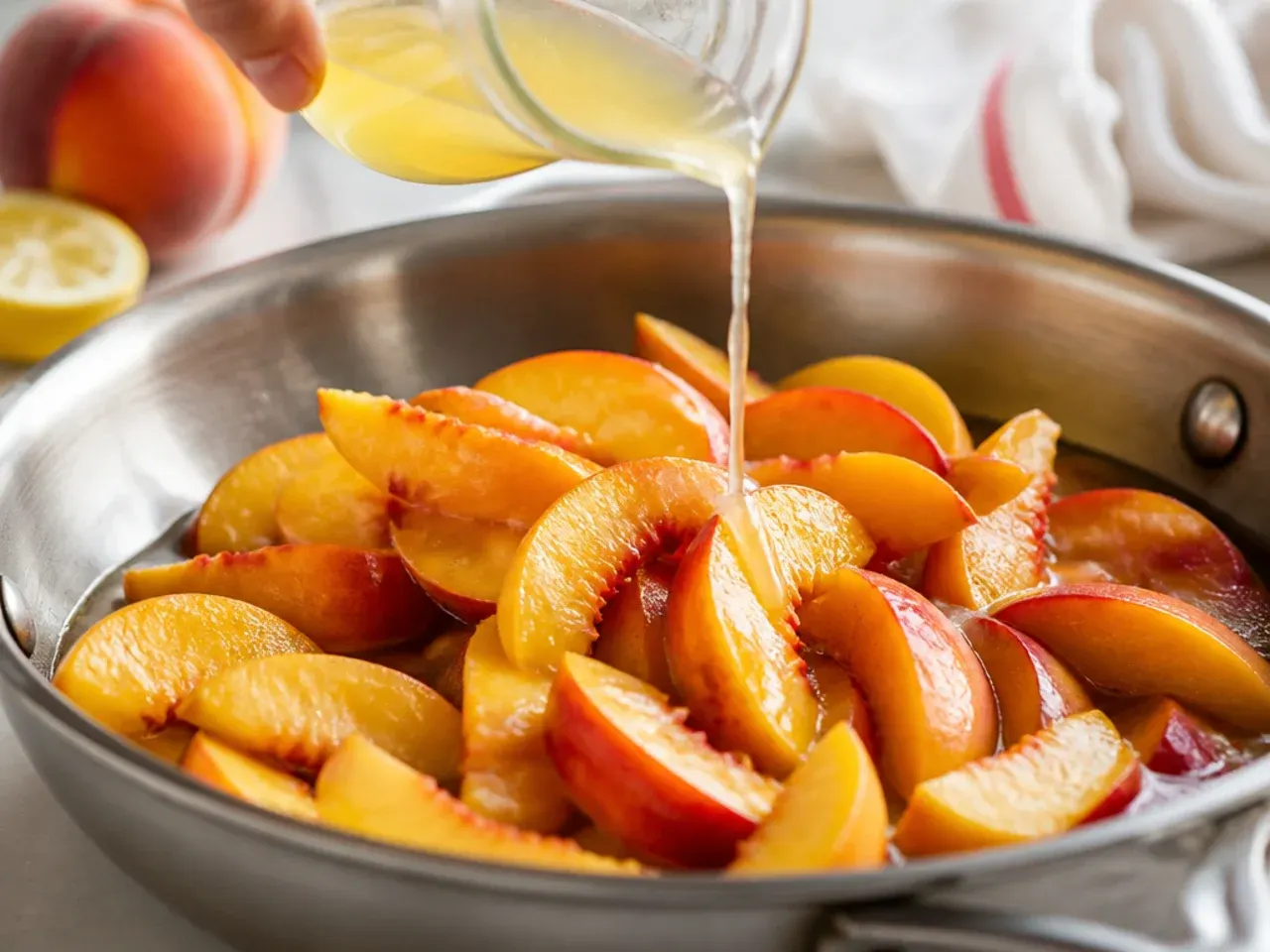 healthy peach crisp recipe step 5