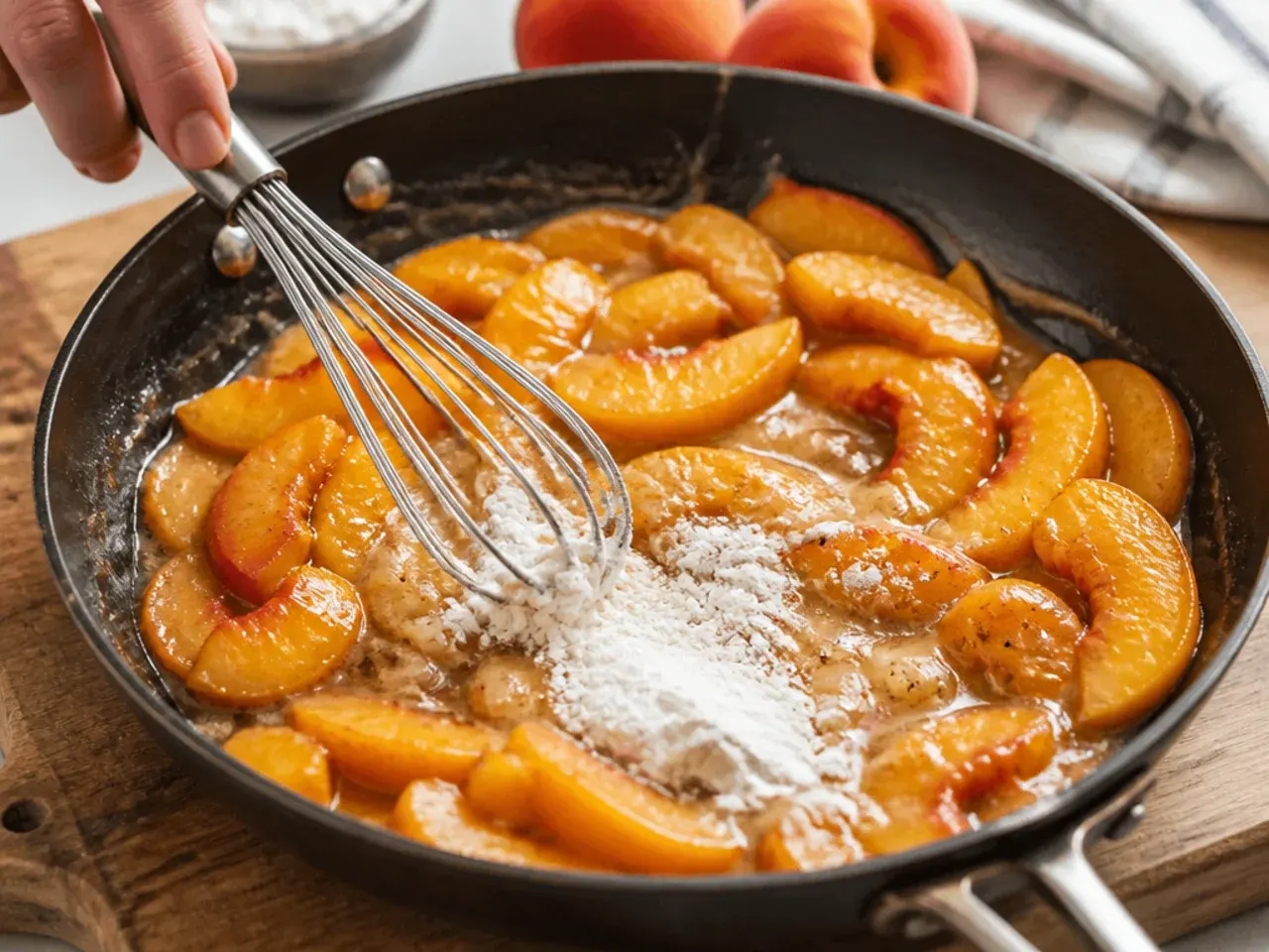 healthy peach crisp recipe step 7