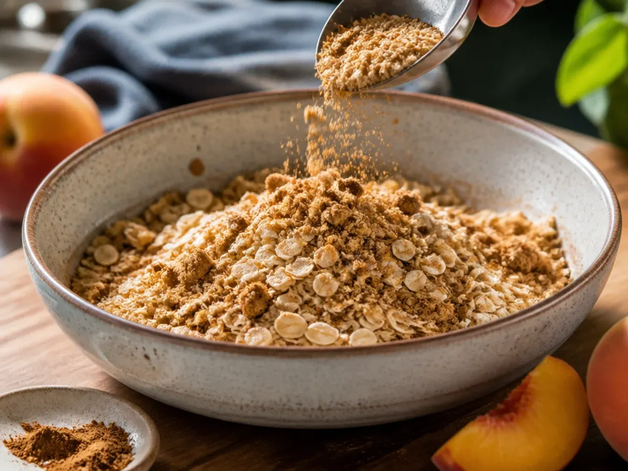 healthy peach crisp recipe step 11