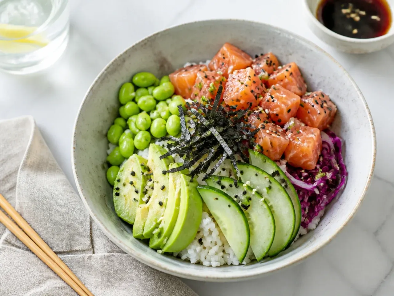 healthy sushi bowl — easy 15-minute weeknight sushi bowl