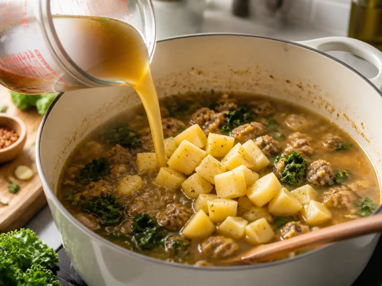 healthy zuppa toscana soup recipe step 3