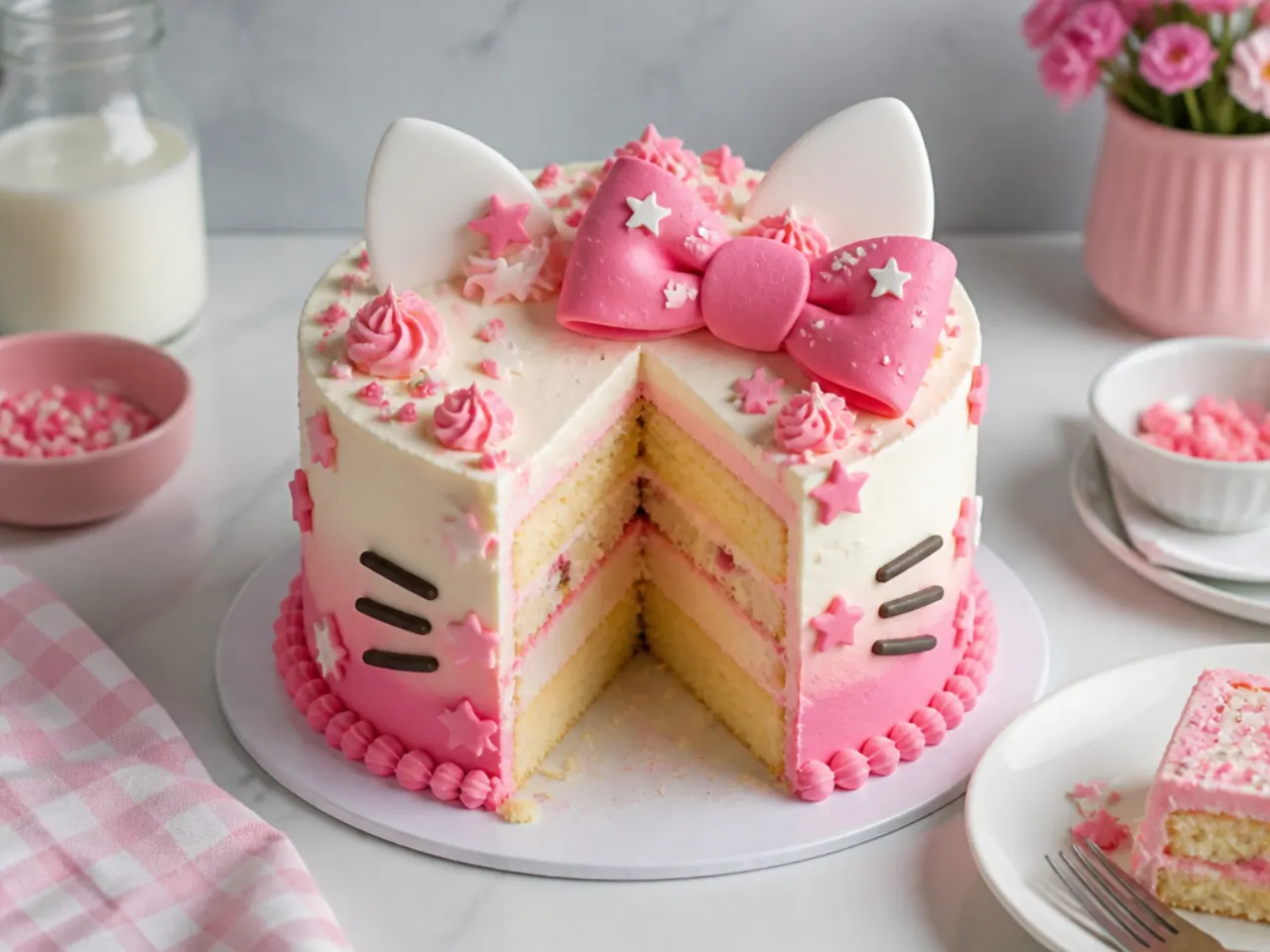 Common mistakes to avoid when making a Hello Kitty cake for girls