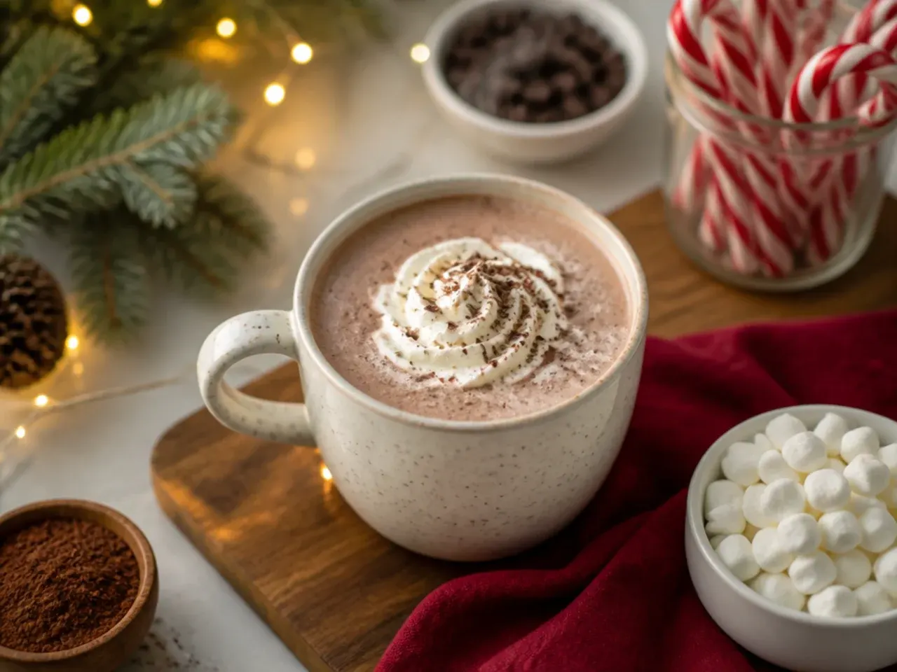 Quick microwave hot cocoa in a single mug