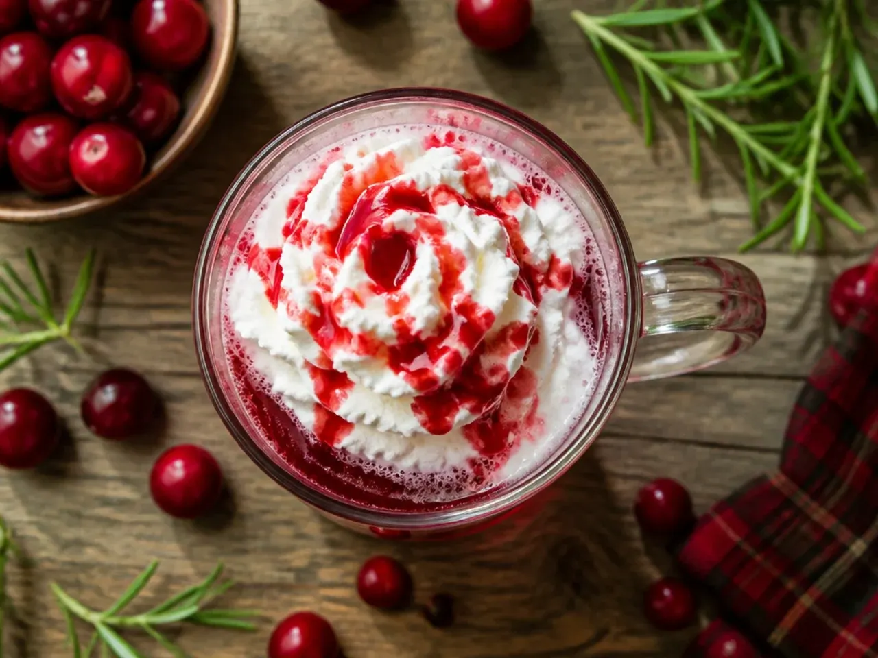 Easy three-ingredient cranberry fizz in a pitcher with floating lemon and lime slices