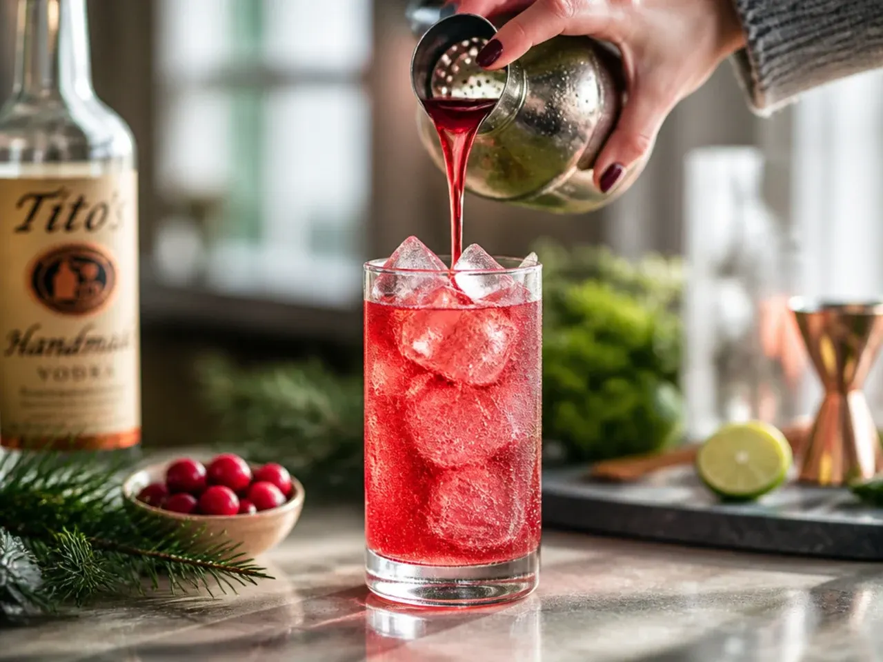 holiday vodka drinks recipe step 1