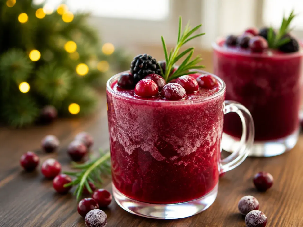 A blended milkshake-style holiday vodka drink topped with cinnamon and a gingerbread cookie