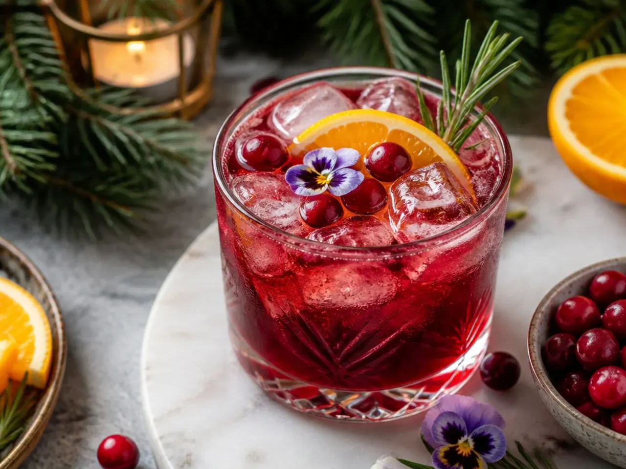A bold espresso-style holiday vodka drink garnished with three coffee beans
