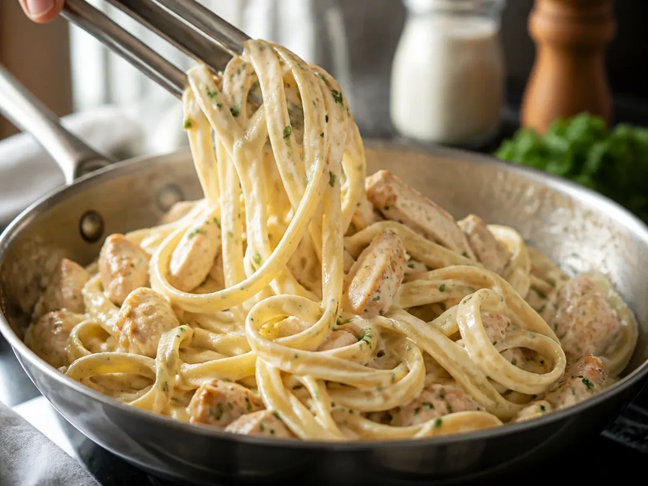 homemade chicken alfredo recipe step 10