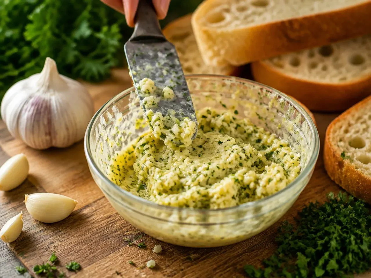 homemade garlic bread recipe step 2