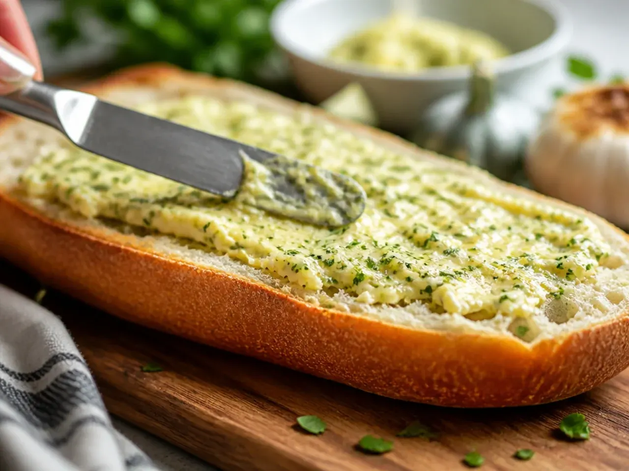 homemade garlic bread recipe step 4