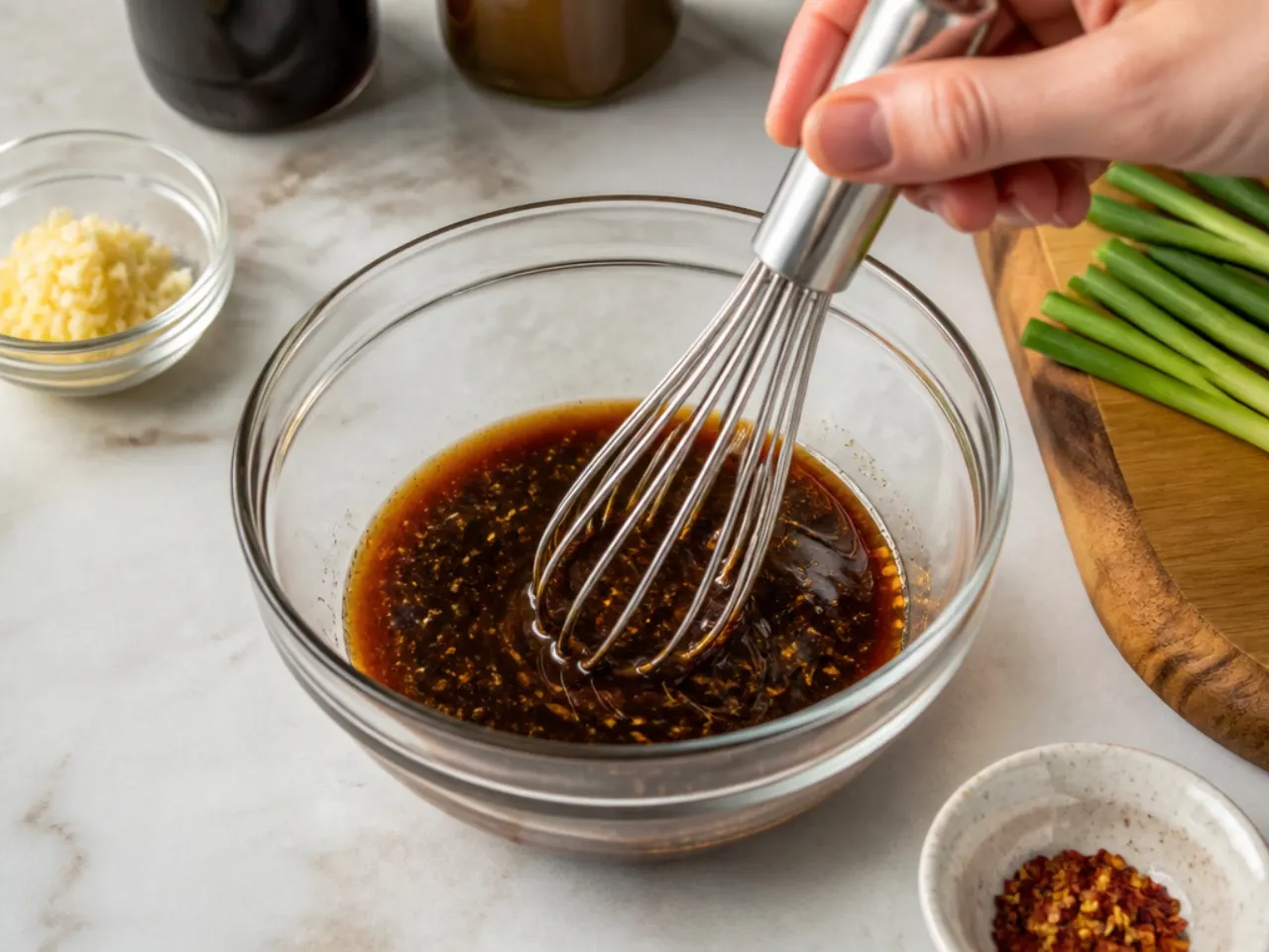 homemade mongolian beef — step 3: mix the sauce
