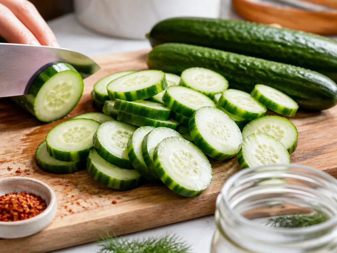 homemade refrigerator pickles recipe step 1