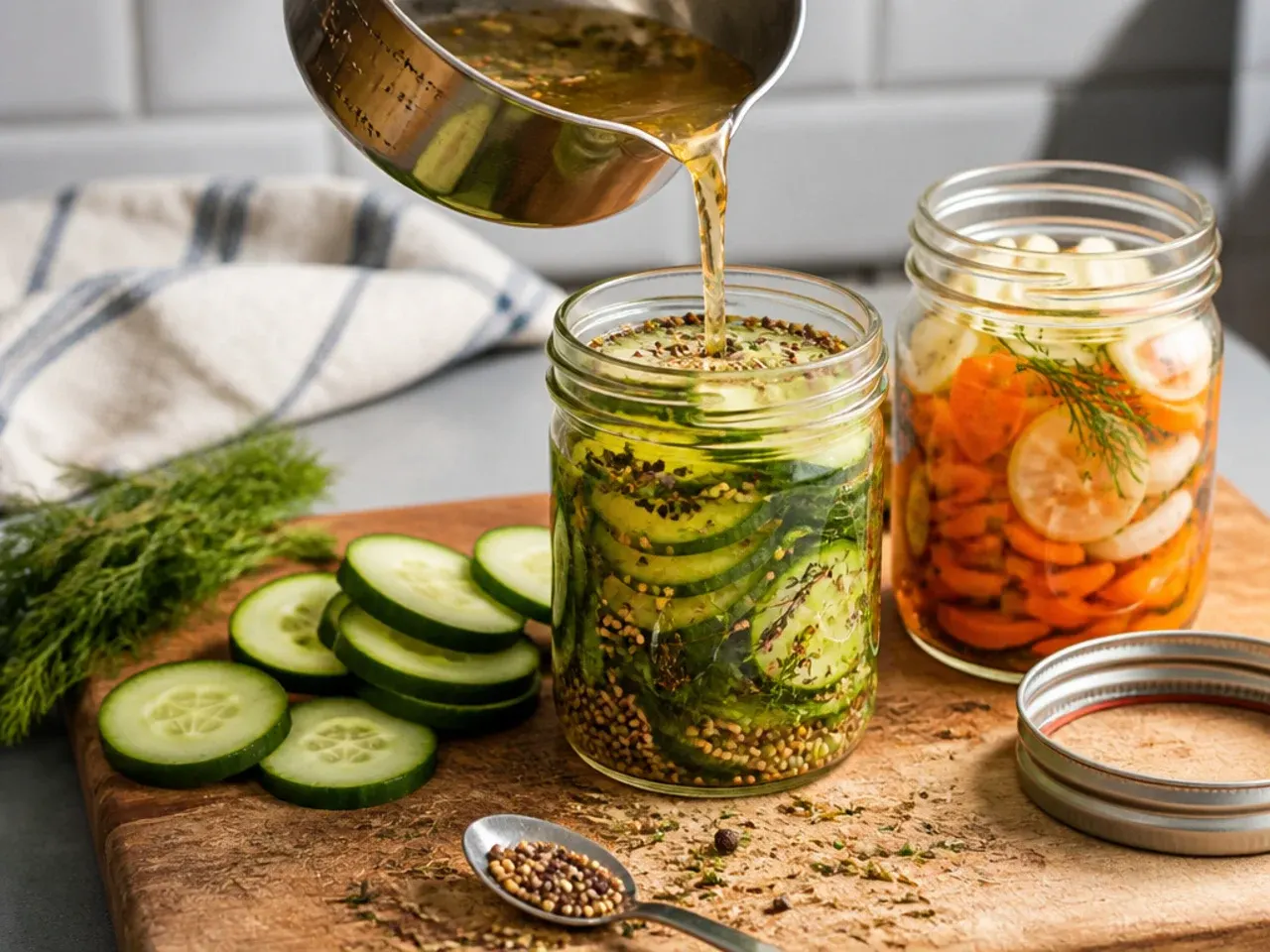 homemade refrigerator pickles recipe step 2