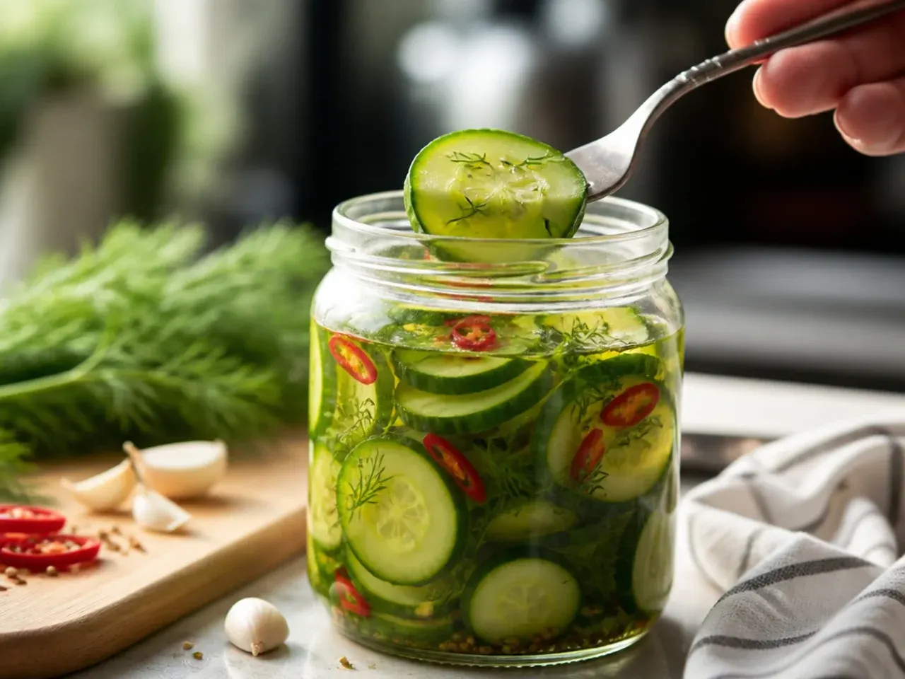homemade refrigerator pickles recipe step 7