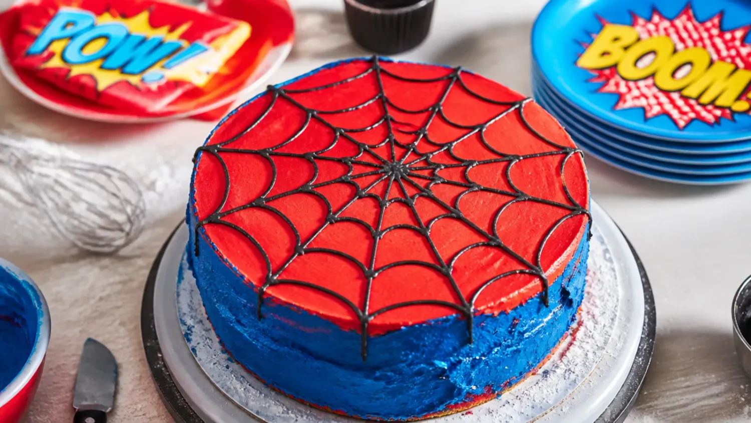 homemade spiderman cake — 5 Mistakes I Made Baking a Spiderman Cake
