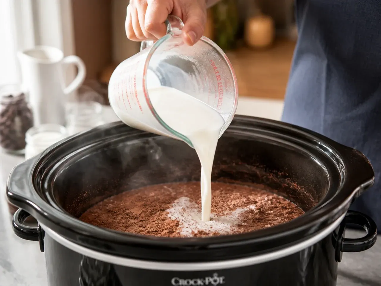 hot chocolate recipes crock pot recipe step 2