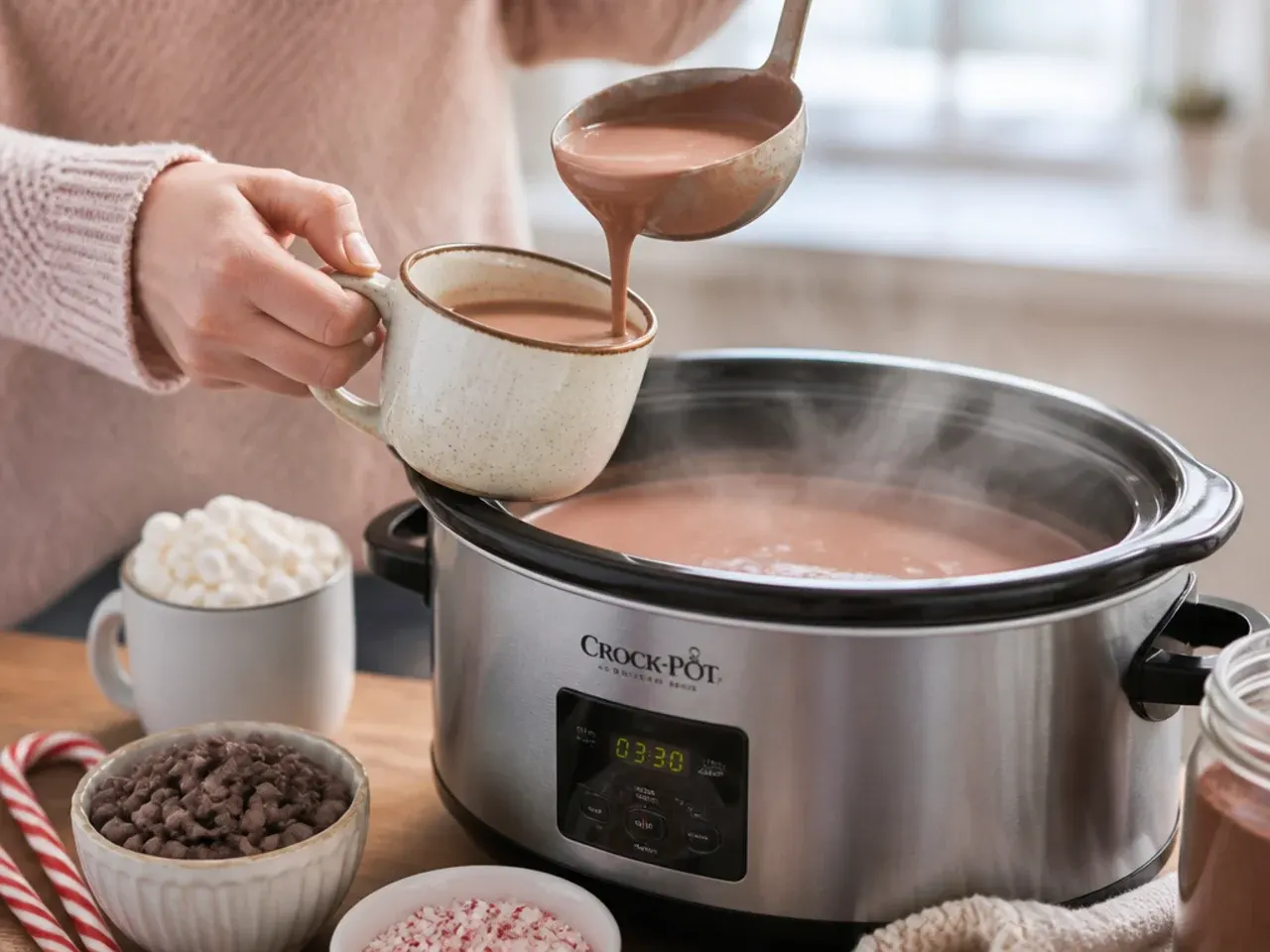 hot chocolate recipes crock pot recipe step 6