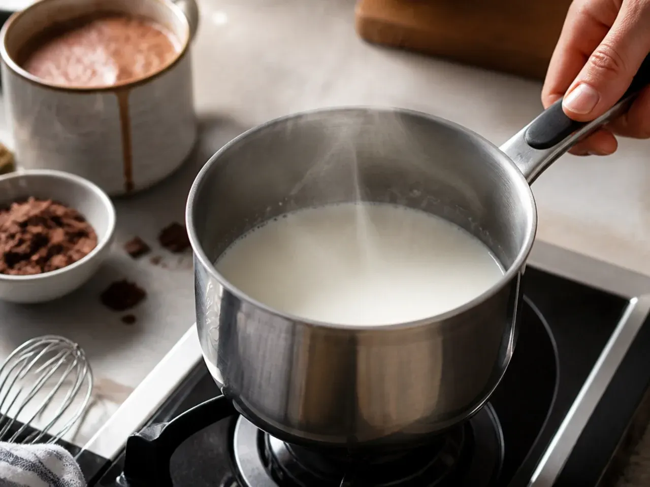 hot chocolate recipes for one recipe step 1