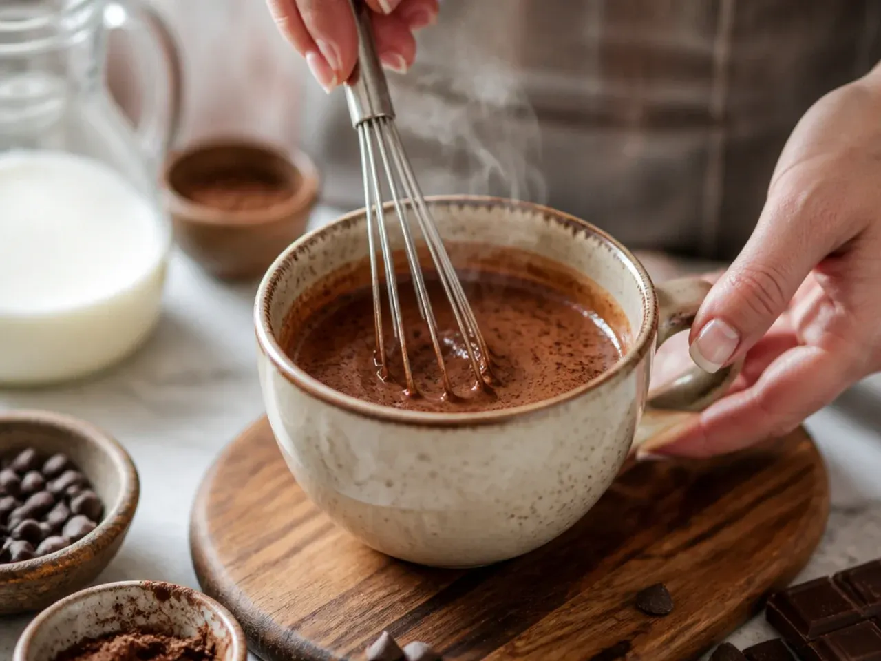 hot chocolate recipes for one recipe step 3
