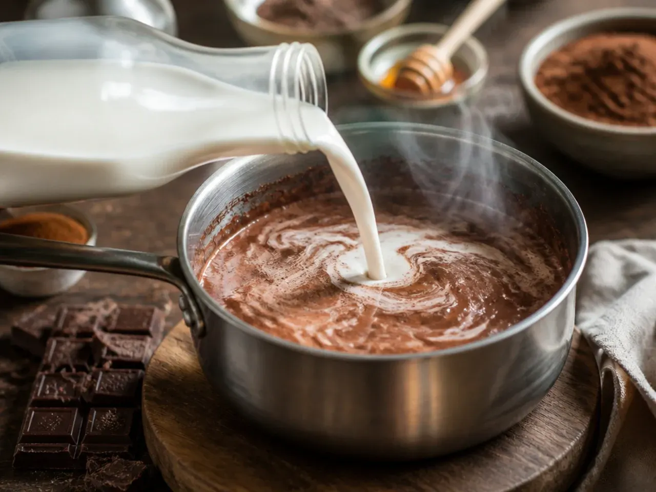 hot chocolate recipes healthy recipe step 2