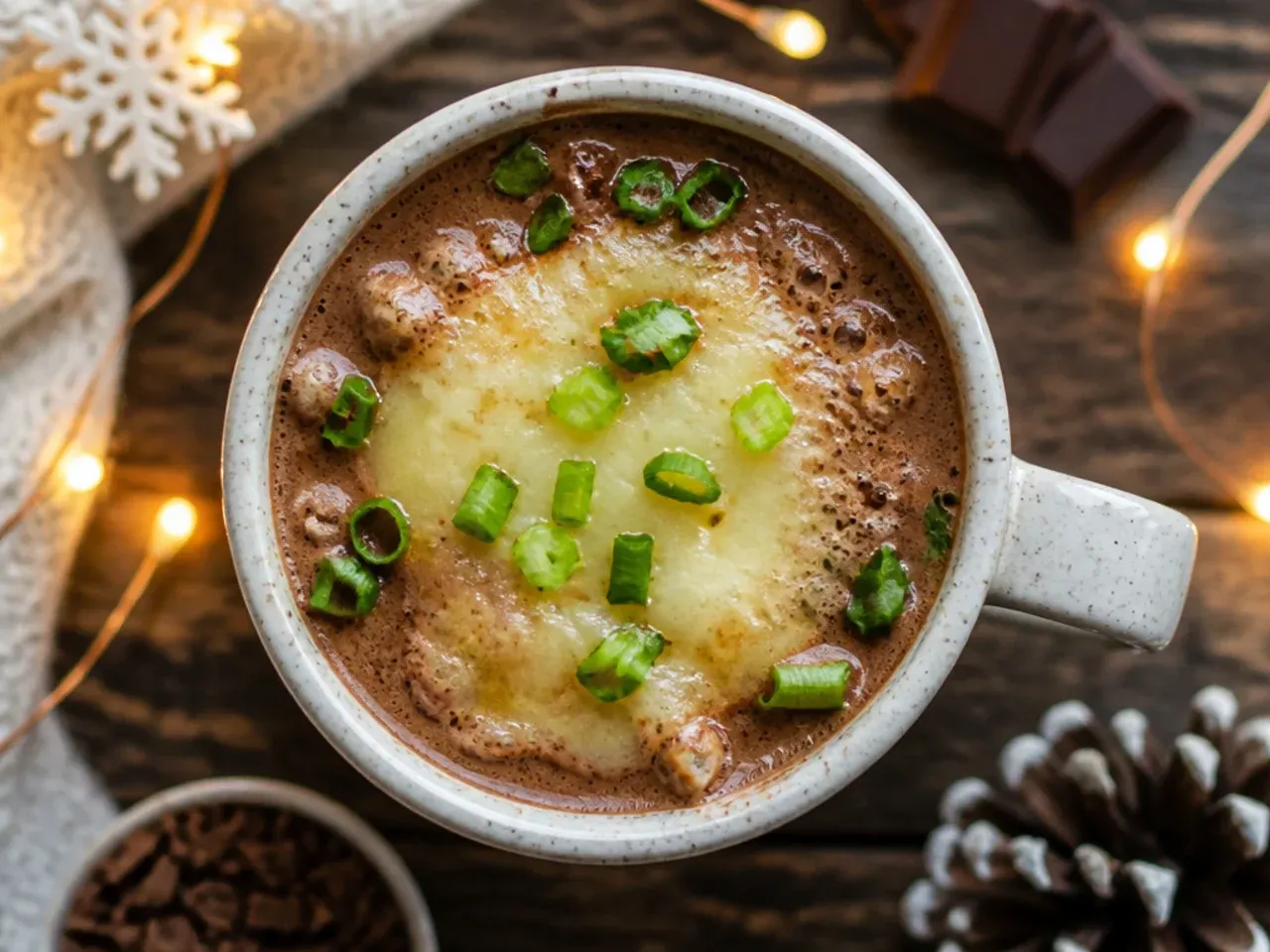 Simple budget hot chocolate made with basic cocoa powder