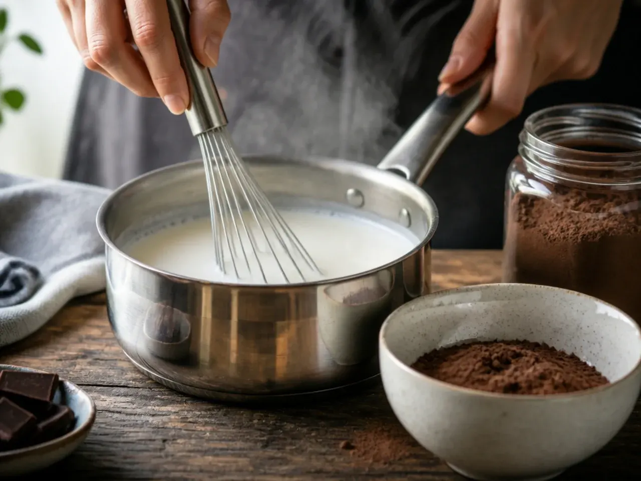 hot chocolate recipes powder recipe step 2