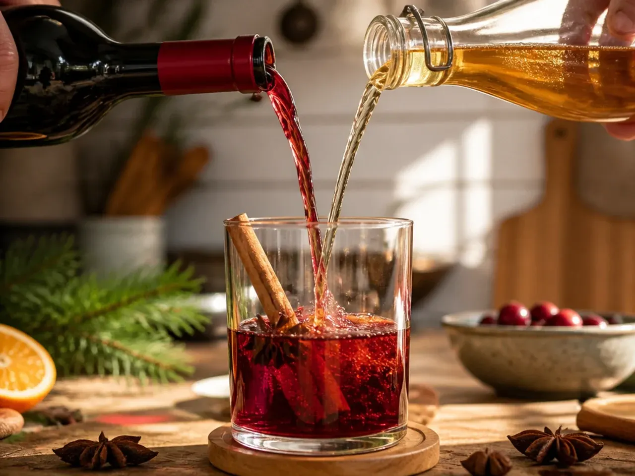 hot christmas drinks recipe step 1