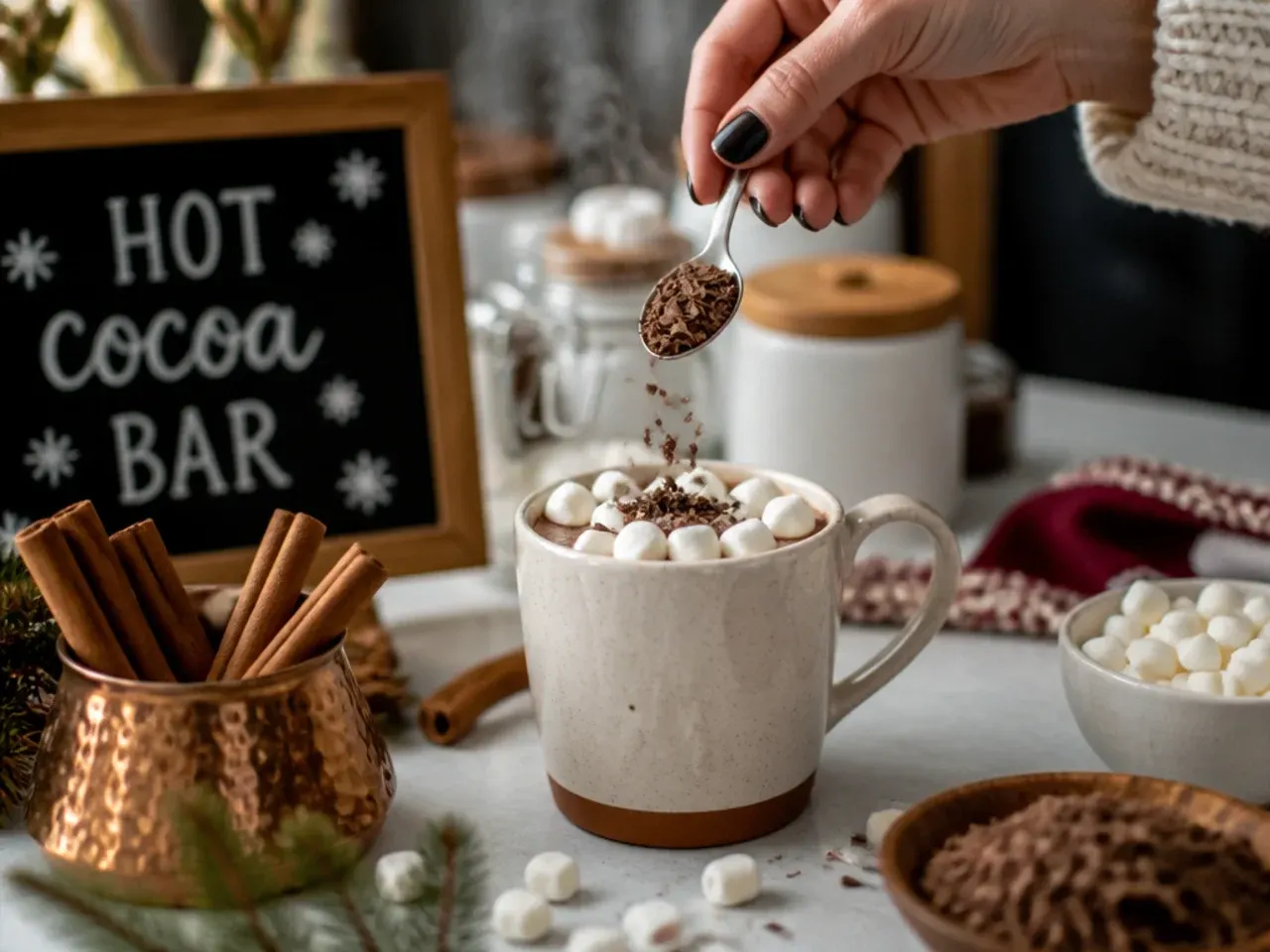 hot cocoa bar decor recipe step 2