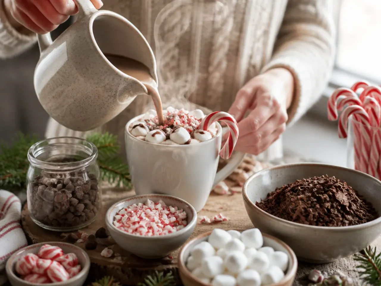 hot cocoa bar decor recipe step 5