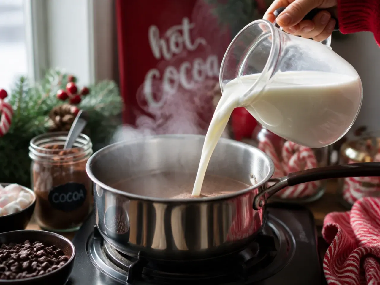 hot cocoa bar ideas christmas recipe step 1