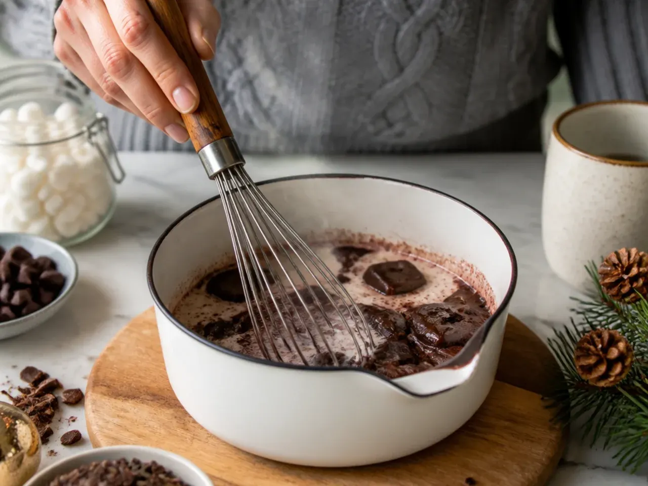 hot cocoa bar ideas christmas recipe step 3