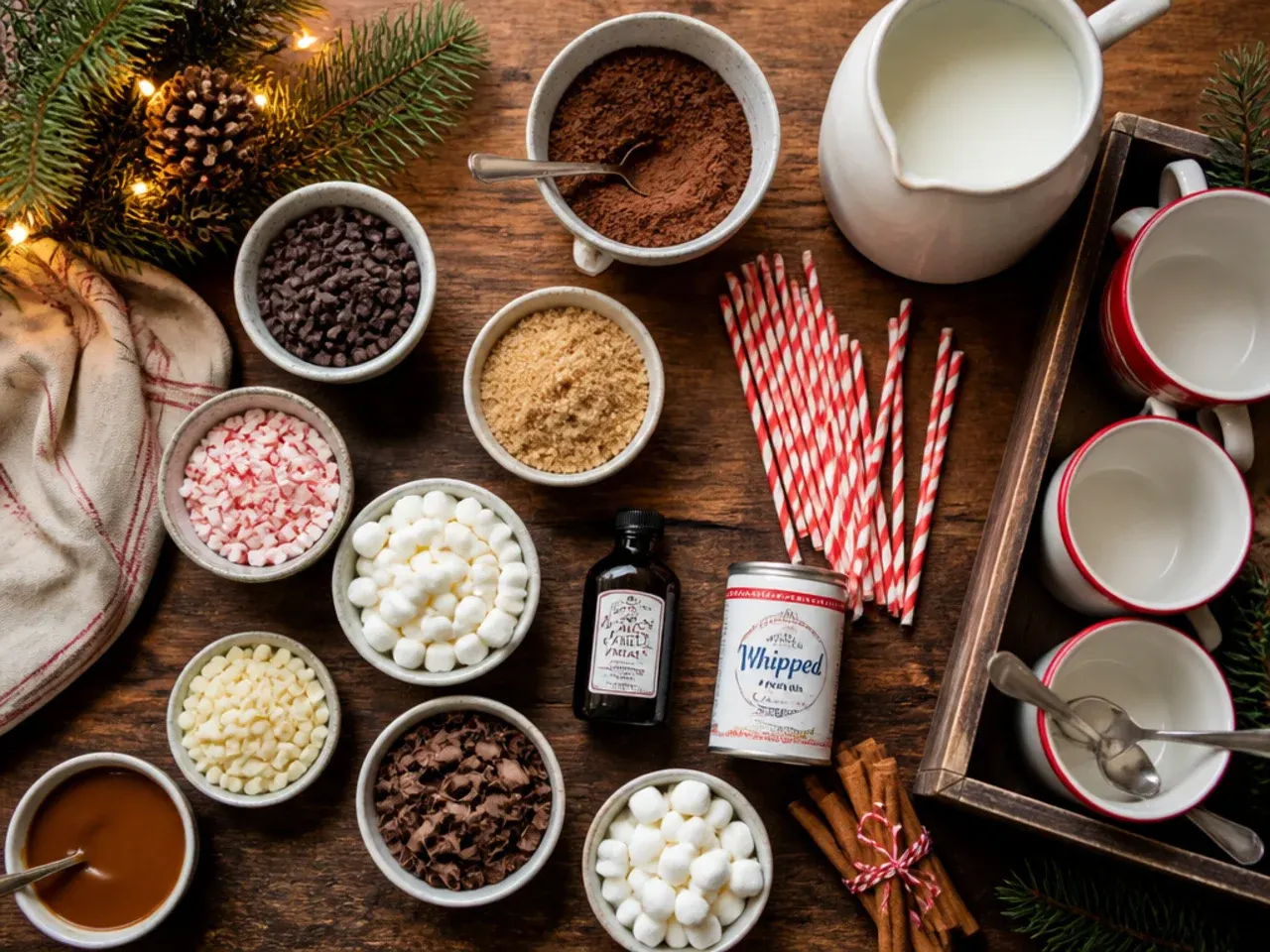 Close-up of smooth, glossy hot cocoa being whisked in a pan