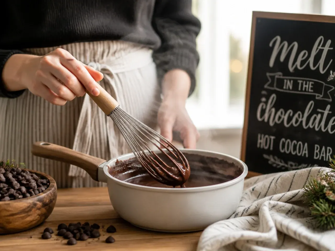 hot cocoa bar sign recipe step 3