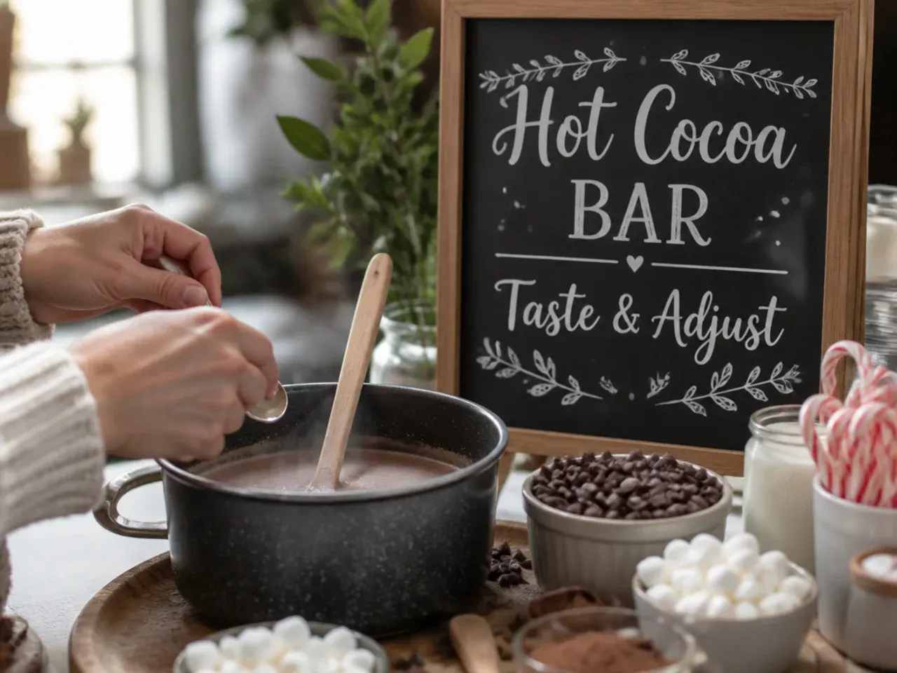 hot cocoa bar sign recipe step 4