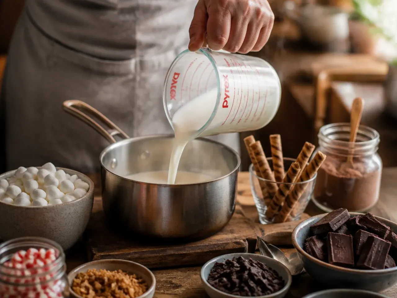 hot cocoa bar toppings recipe step 1