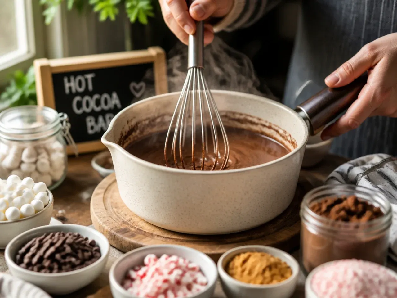 hot cocoa bar toppings recipe step 2