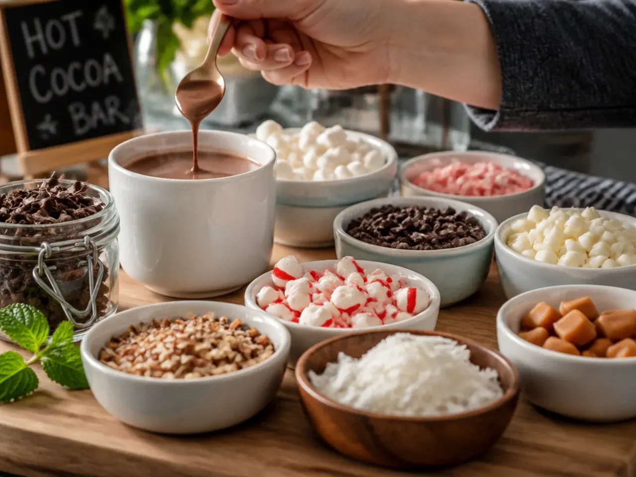 hot cocoa bar toppings recipe step 3