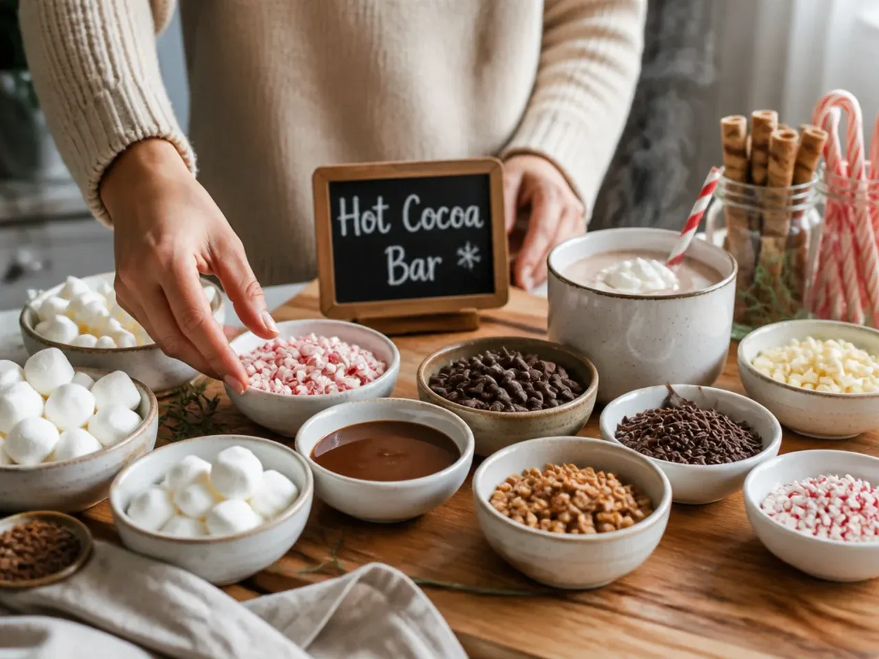 hot cocoa bar toppings recipe step 5
