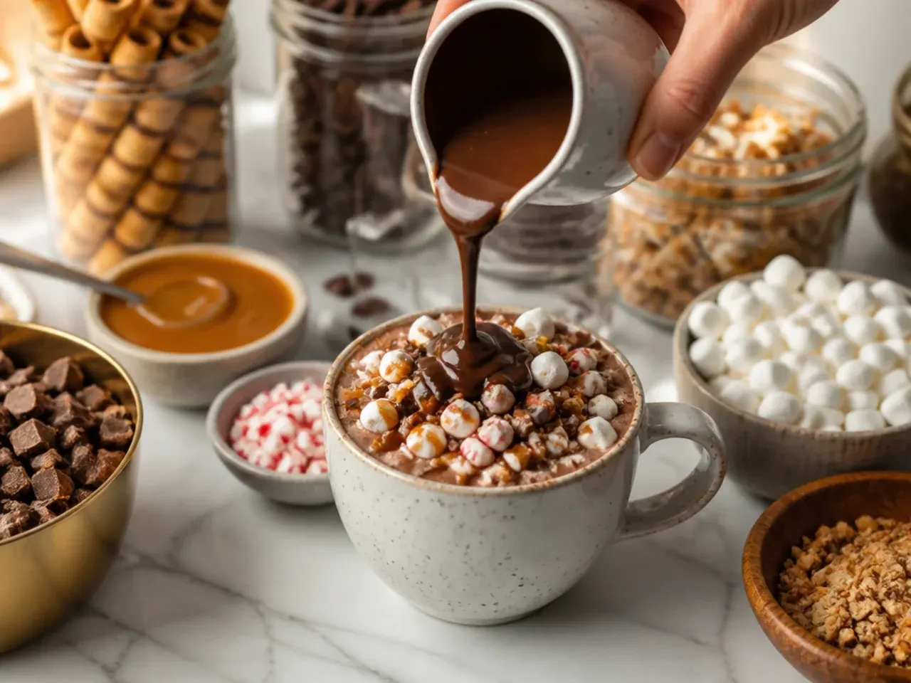 hot cocoa bar toppings recipe step 6