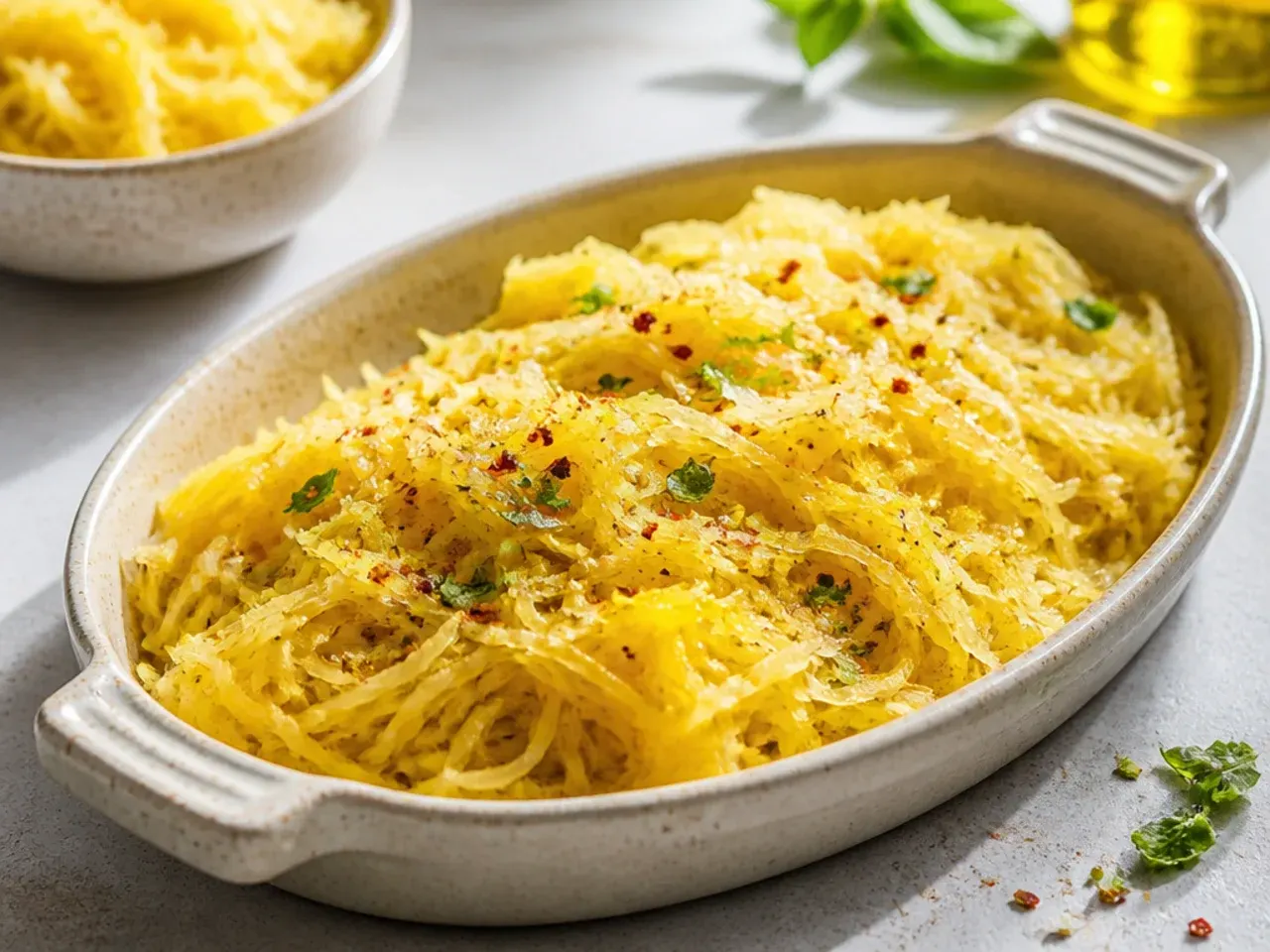 Spaghetti squash next to a small pile of coins, illustrating the cost difference between oven and microwave cooking