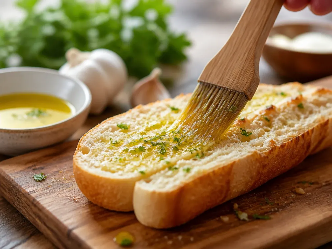 how to make garlic bread recipe step 2