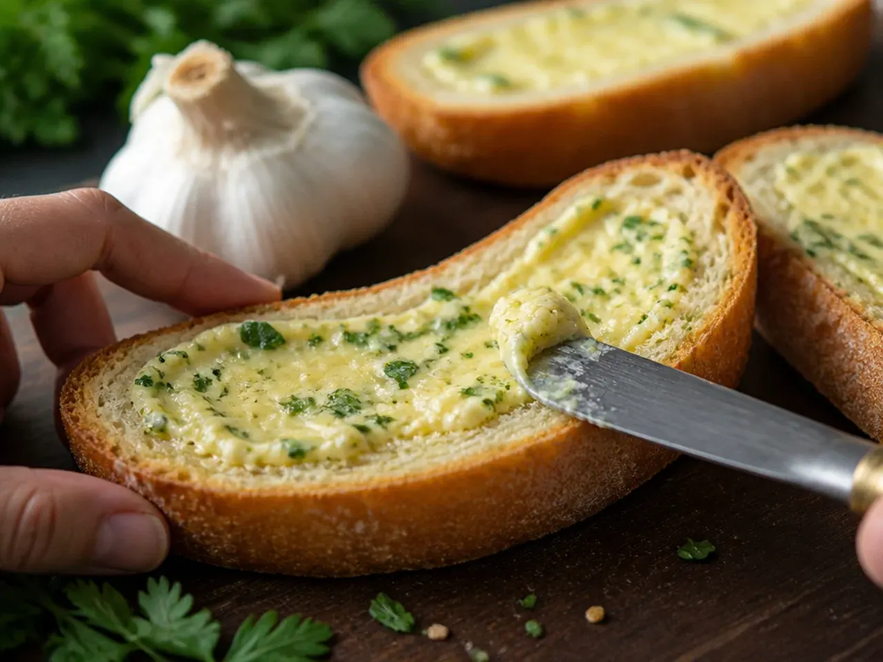 how to make garlic bread recipe step 3